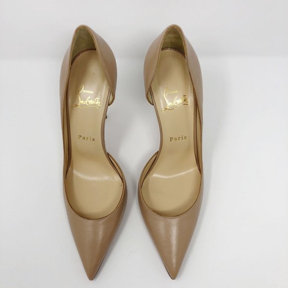 Christian Louboutin Iriza 100mm Half-d'Orsay Red Sole High-Heel Pumps - Picture 7 of 16